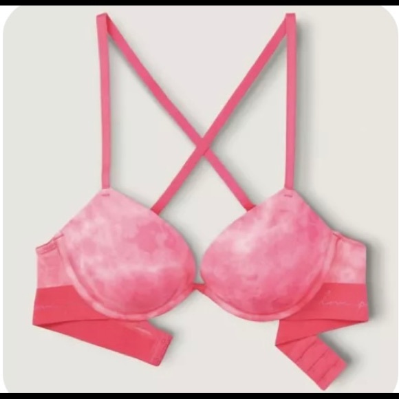 Victoria's secret pink wear everywhere Super
push up bra size 38D VS New - Picture 5 of 8